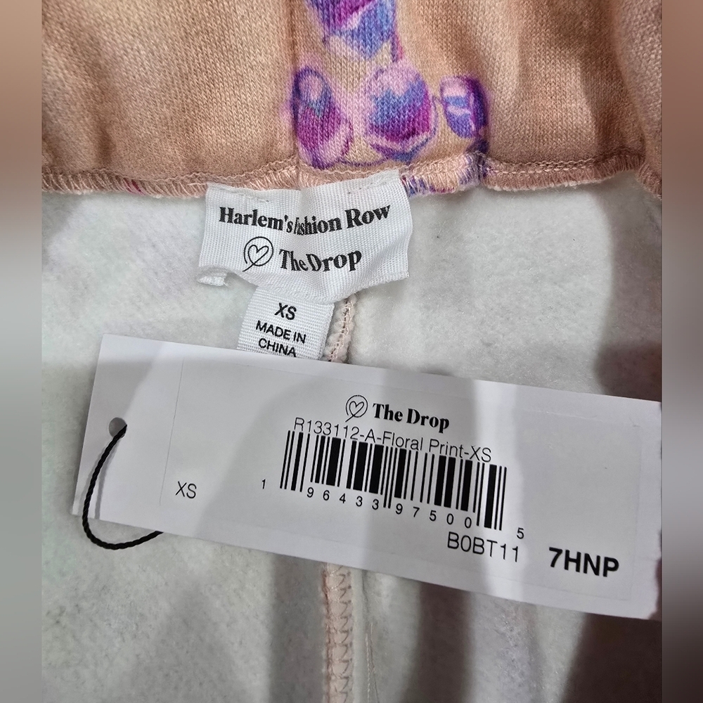 HFR x The Drop Women's Floral Print Wide Leg Fleece Pant by @nicholelynel XS NWT - Picture 4 of 8